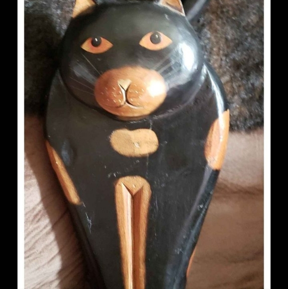 Wooden Cat Decor Statue, Statement Piece - Picture 2 of 3
